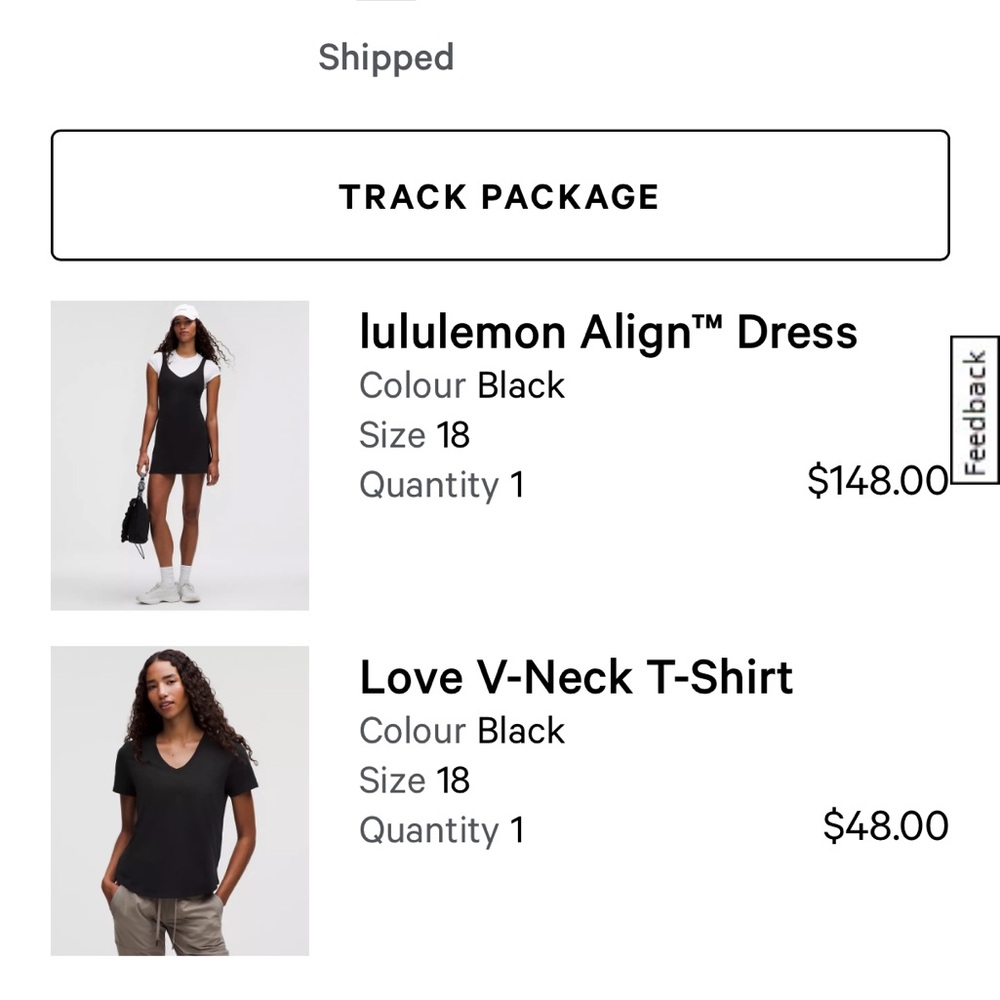 lululemon athletica Black love V-Neck T-Shirt